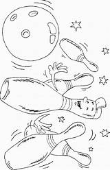 Ten Pins Coloring Page Free Bowling Pages sketch template