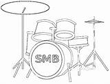 Drum Coloring Page Musical Instruments sketch template