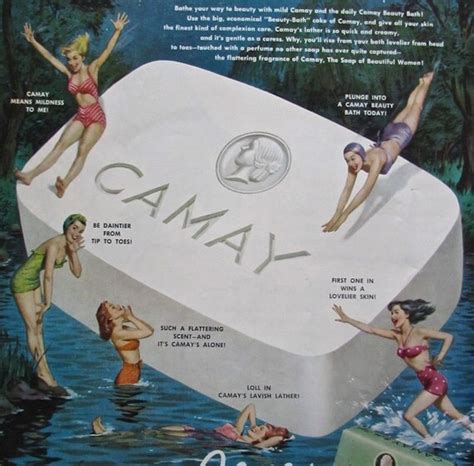 Original Vintage CAMAY SOAP Magazine Advertising 1950 Retro