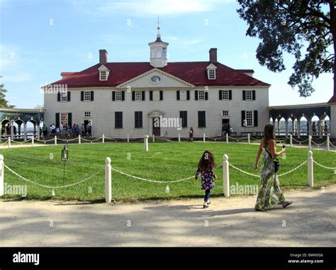 Mount Vernon, the plantation home of George Washington, first Stock ...