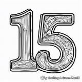 Number 15 Coloring Pages  Free & Printable sketch template