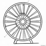 Colorful Wheel Of Fortune Spinning Coloring Page 69765 55229 sketch template