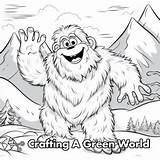 Yeti Coloring Pages  Free & Printable sketch template