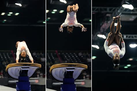 Simone Biles lands historic Yurchenko double pike vault: video