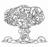Atomic Bomb Coloring Pages sketch template