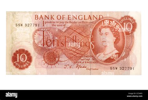 Ten shillings note Stock Photo - Alamy