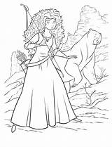 Brave Princess Coloring Page sketch template