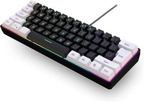 Snpurdiri 60% Percent Gaming Tastatur, Ergonomische Kleine Mini Gaming ...