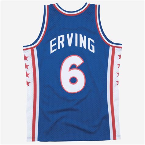 Julius Erving 1976-77 Swingman Jersey - Philadelphia 76ers