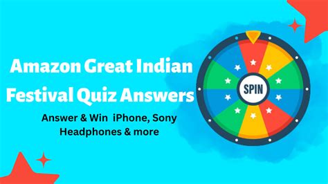 Amazon Great Indian Festival Quiz Answers 2022 : Win prizes