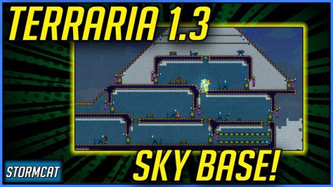 TERRARIA 1.3 SKY BASE - FLOATING ISLAND BASE BUILD IN TERRARIA 1.3 ...