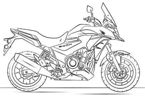 Honda motorcycle coloring book to print and online