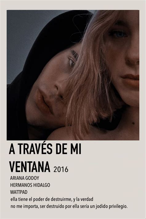 a través de mi ventana¿-ariana godoy. | Wattpad books, Book posters ...