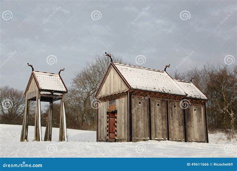 Viking Stave Church Of Moesgaard, Denmark Royalty-Free Stock Image ...