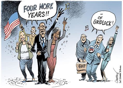 Barack Obama re-elected | Globecartoon - Political Cartoons - Patrick Chappatte