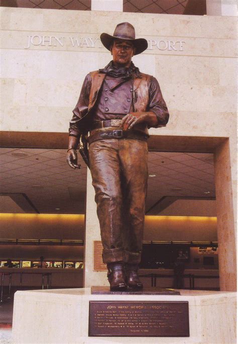 John Wayne Statue at John Wayne Airport, Santa Ana, Orange… | Flickr