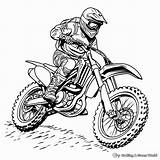 Dirt Bike Coloring Page sketch template
