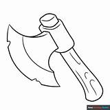 Axe Coloring Page  Easy Drawing Guides sketch template