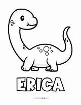 Erica Name Coloring Pages  Nation sketch template