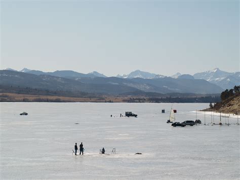 Ghost Lake AB in winter. | Lake, Natural landmarks, Beach