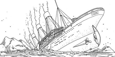 Titanic Breaking Coloring Pages