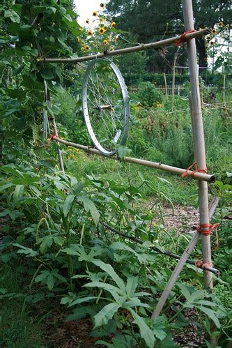 Recycled Trellis | This photo was shot at the community gard… | Flickr