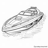 Speed Boat Coloring Pages  Free & Printable sketch template