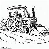 Tractor Plowing The Snow Coloring Page For Kids  sketch template