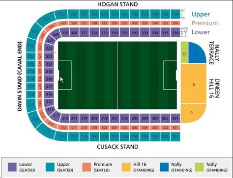 Croke Park Map Of Seating - Map Of New Mexico