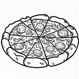 Pizza Ingredients Coloring Pages At William Gainey Blog sketch template