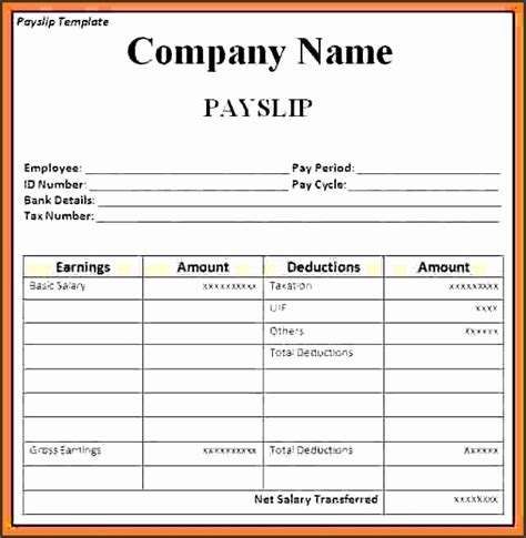 8 Payslip Templates - SampleTemplatess - SampleTemplatess