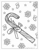 22 Candy Cane Coloring Pages Free PDF Printables sketch template
