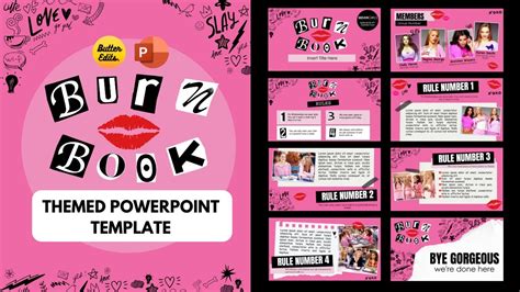 Mean Girls Burn Book Themed PowerPoint Template | Animated PowerPoint ...