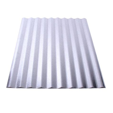 Fabral 10 ft. Galvanized Steel Corrugated Roof Panel-4736052000 - The ...