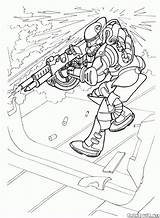 Coloring Page  Costume Spaceguard sketch template