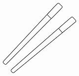 Chopsticks Emoji coloring Page  ColouringPages sketch template