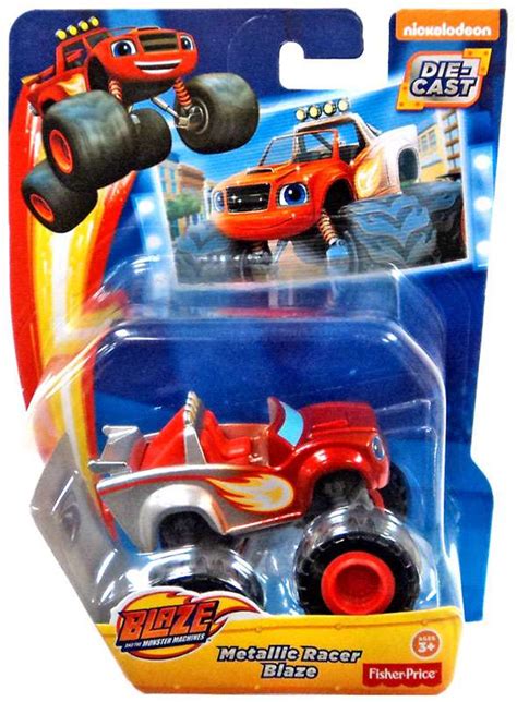 Fisher Price Blaze the Monster Machines Metallic Racer Blaze Diecast Car - ToyWiz