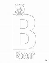 Letter B Coloring Pages  15 FREE Printabulls sketch template