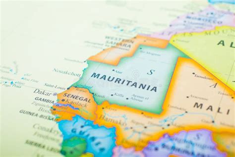 Map of Mauritania stock image. Image of mauritania, nation - 173476921