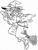 Printable Witch Coloring Pages sketch template