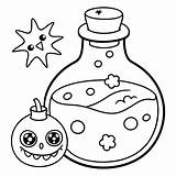 Spooky elixir coloring pages For Halloween  Coloring Fun Zone sketch template