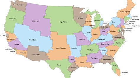 Map Of Usa With State Boundaries - Map of world