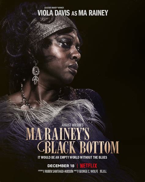 Viola Davis in Ma Rainey's Black Bottom (2020) | Viola davis, Black bottoms, Blues