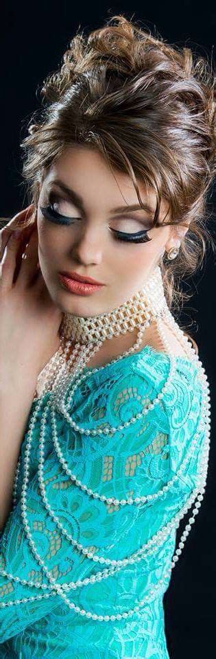 turquoise lace dress and pearls Shades Of Turquoise, Aqua Turquoise, Shades Of Blue, Tiffany ...