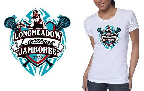 2015 Longmeadow Lacrosse Jamboree best t-shirt logo design – UrArtStudio