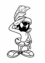 Marvin The Martian Coloring Page sketch template