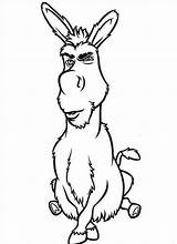Donkey Shrek Coloring Book Pages sketch template