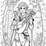 1 Best Half Elf Bard Coloring Pages Free Printable PDFs sketch template