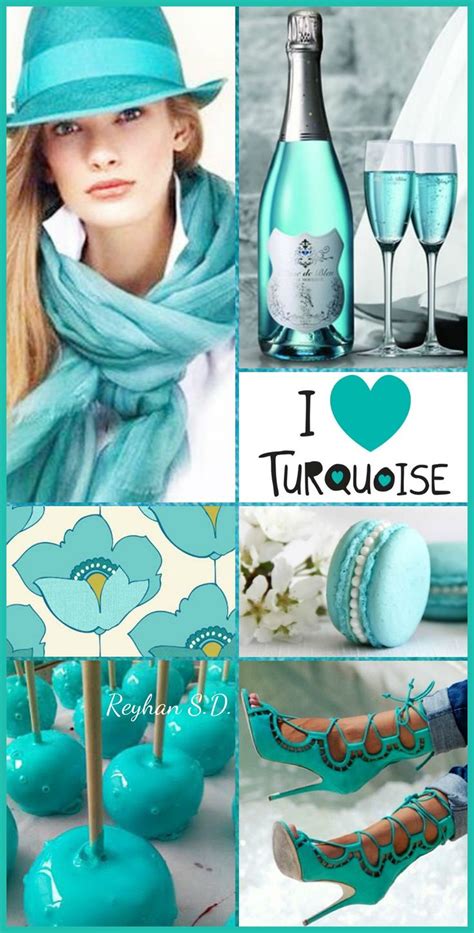 '' Turquoise '' by Reyhan S.D. Color Me Beautiful, Beautiful Collage, Pretty Colours, Shades Of ...