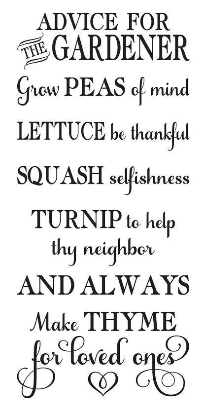 Garden STENCIL**Advice for the Gardener**12x24 for Signs Summer Outdoor ...